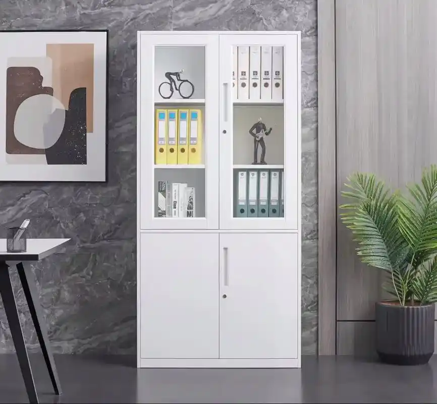 新款典雅白文件柜档案柜资料柜更衣柜.厂家直销 全新工艺12m - 抖音