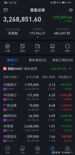 我为什么要重仓买入300万股h中国银行