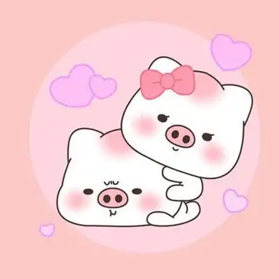 猪的头像萌的微信头像-粉嫩可爱卡通小猪高清图片