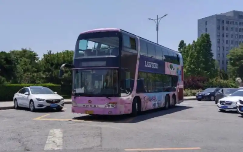 【带你游大连】大连公交16路安凯双层hff6120gs01d海洋大学转弯