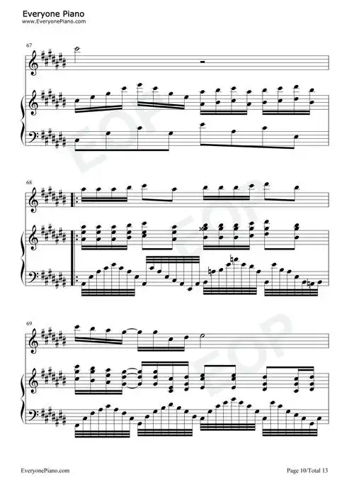 明天会更好-完美弹唱版五线谱预览10