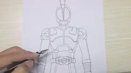 如何画假面骑士 - 西瓜视频