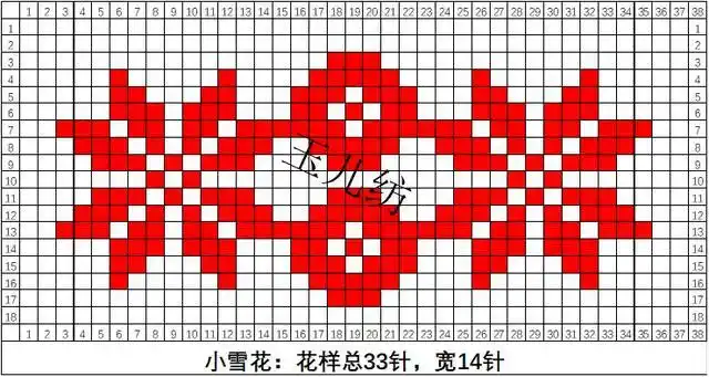 60款织中间花样动物和植物花样,打毛线鞋花样编织图纸