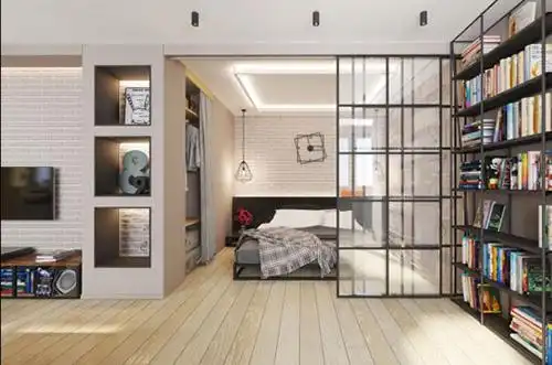 现代艺术设计 时尚白领的单身公寓