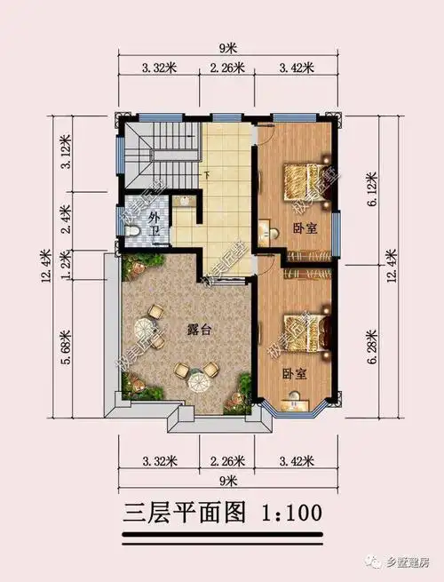 藏不住了这款开间9米的欧式别墅颜值实力全都有