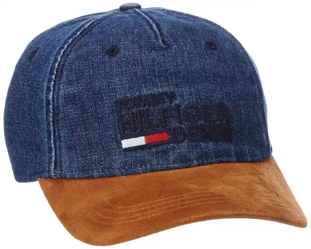 tommy hilfiger 男式 thd 牛仔棒球帽,蓝色( denim 088 ) ,均码(制造