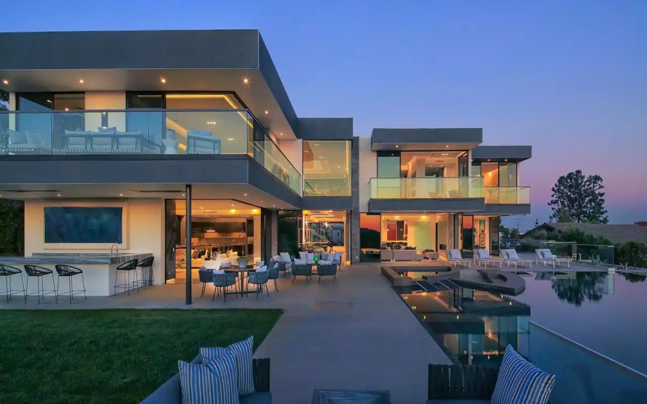 洛杉矶贝莱尔豪宅-1690万美元的新建现代住宅931 linda flora drive