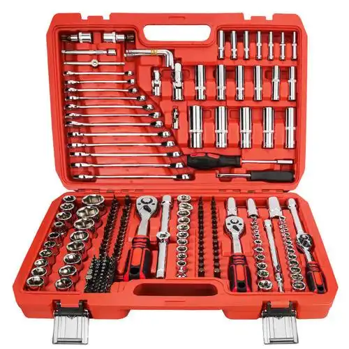 汽修组套棘轮套筒修车扳手家用五金板子汽车工具箱套装家用46件套装