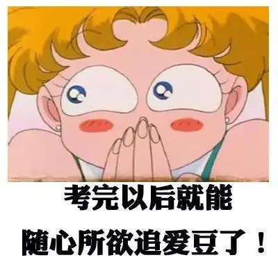 考完以后就能随心所欲追爱豆了美少女欢乐开心gif动图_动态图_表情包