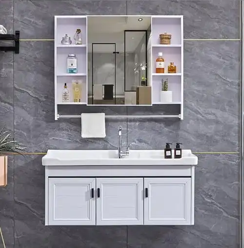 太空铝浴室柜组合小户型现代简约洗手盆柜卫生间洗漱洗手台脸盆柜