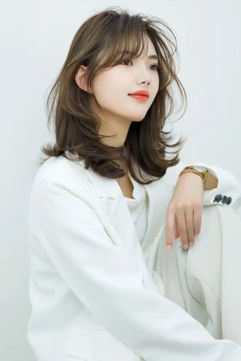 抖音图文 #根据脸型设计发型 刘海烫77c型弧形烫,可以保存 - 抖音