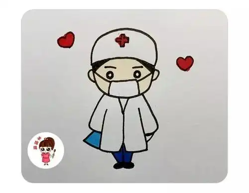 医生简笔画:向最可爱的人致敬~武汉加油