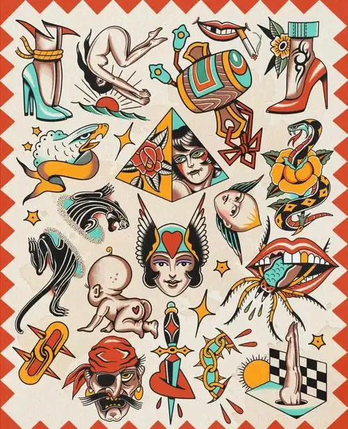 school拼接小图/郑州纹身