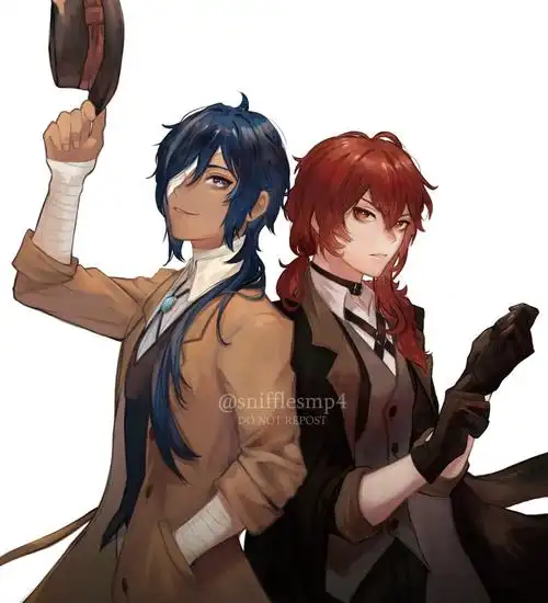 文豪野犬与原神 太宰治与中原中也 凯亚与迪卢克