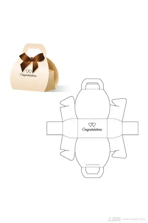 ai包装盒刀版图设计盒型展开图模切刀模刀线模板