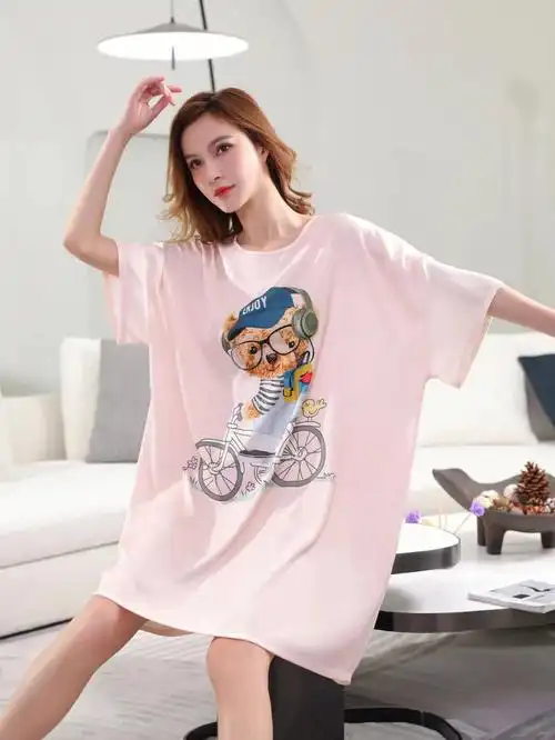 冰雪丝面料睡裙