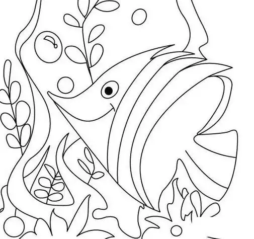 小鱼儿童画图片小鱼儿童绘画图集金鱼简笔画