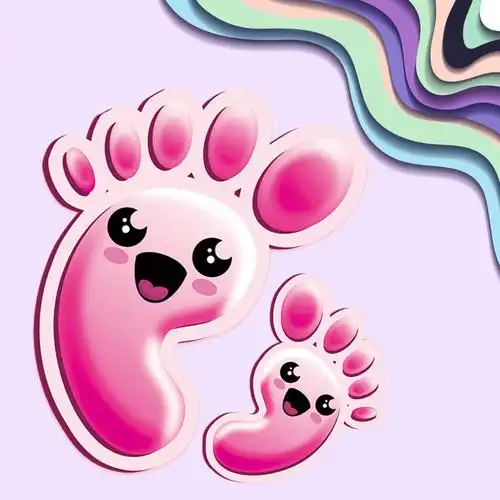 台阶小脚丫防水自粘地地板幼儿园学校儿童装饰地面软装墙贴