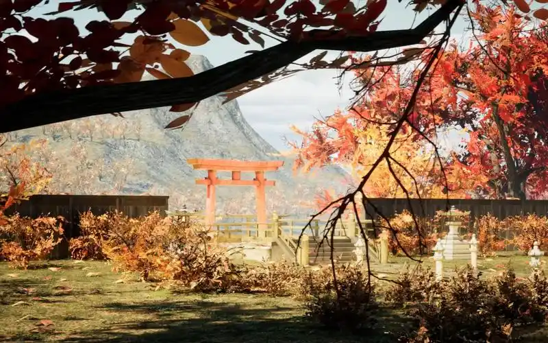 ue5室外场景《风萧山林》