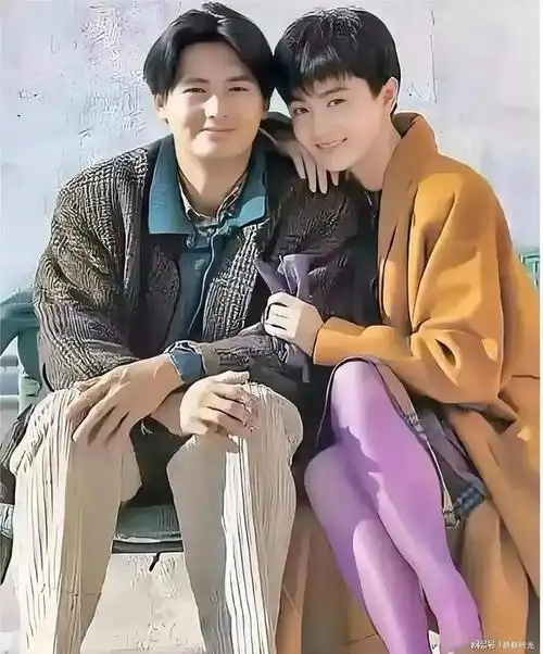 1986年周润发哥和林青霞的合影那时候他们长得很像呀