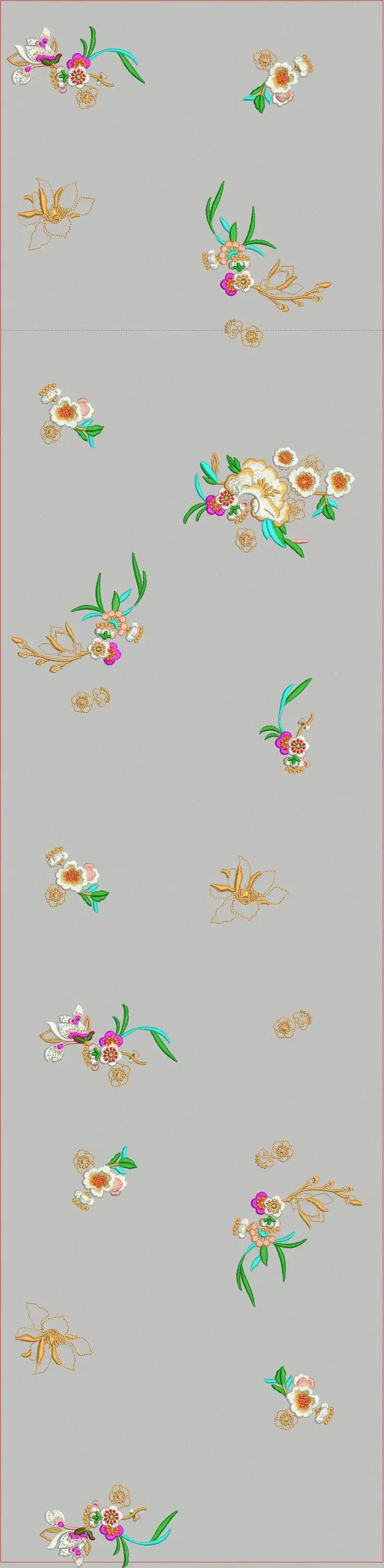 新中式女装国风 批绣绣花制版文件图案 - 抖音