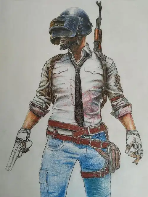 手绘绝地求生经典人物