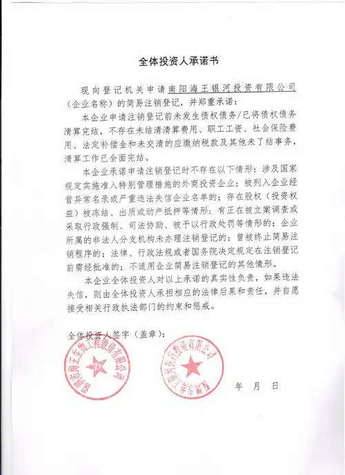 南阳海王银河投资有限公司
