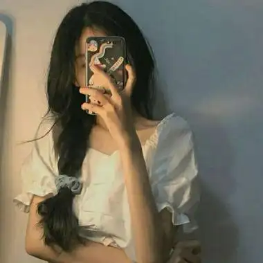 遮脸头像女手机高清好看的女生真人头像手机挡脸图片