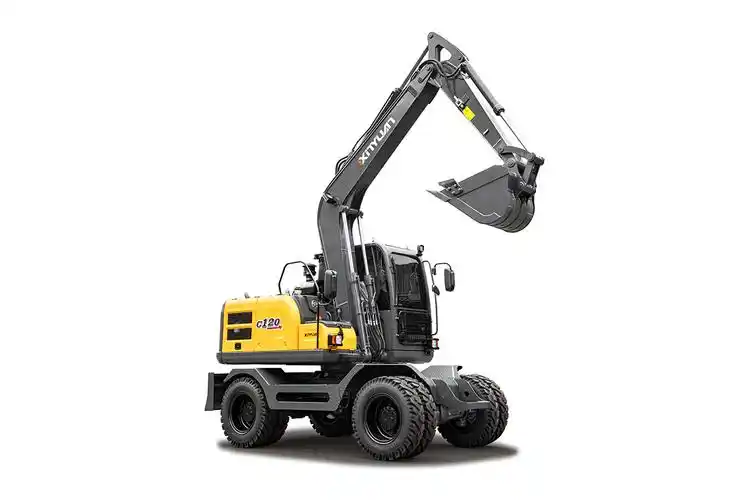 新源重工 c120g4 国四轮式挖掘机高清图 - 外观