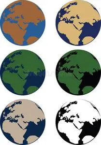 行星地球说明黑的和白色的和别的5颜色混合照片