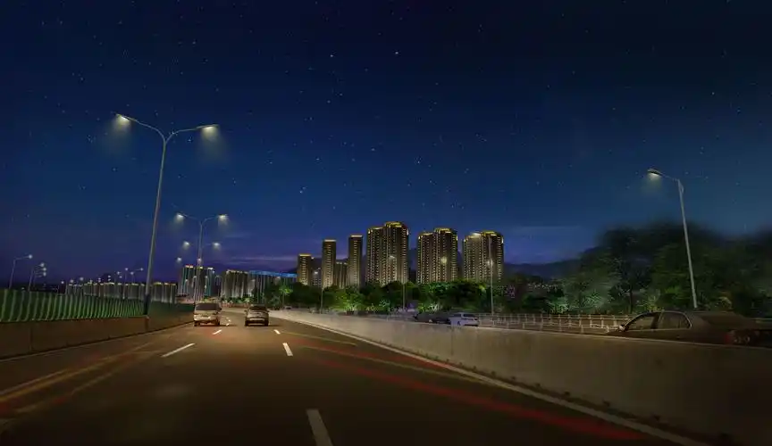 城市亮化之夜空的星星