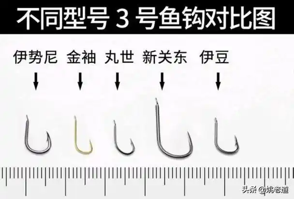 这是个前提条件,如果说不懂钩型的基本知识,那只能凭目测来选钩子的