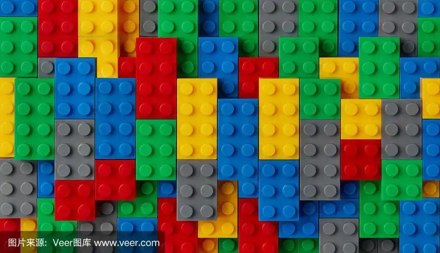 彩色砖块背景
