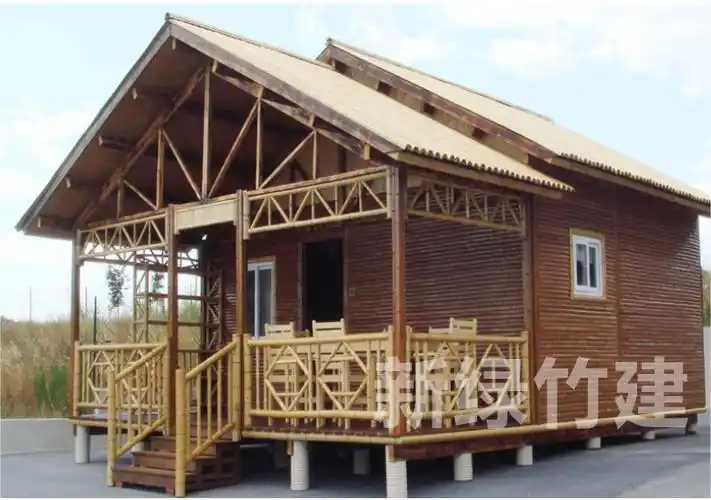 厂家定制碳化防腐防蛀竹房子竹屋竹建筑竹别墅竹农庄竹会