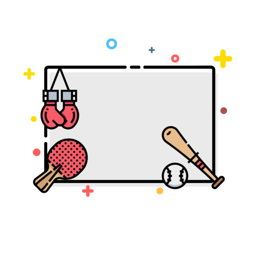 mbe风格运动边框装饰图片