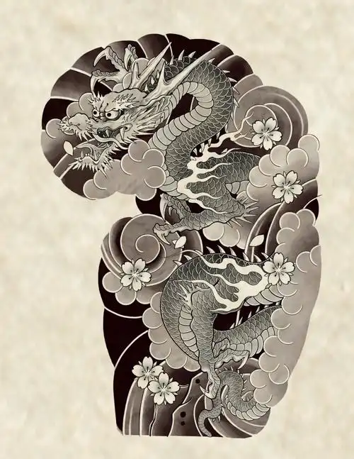 花臂纹身  #花臂龙纹身  #日式纹身  #穿孔学员  #天津洗纹身  #天津