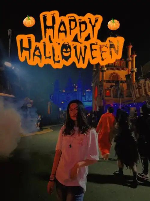 悉尼lunapark万圣节进鬼屋1秒被吓出来