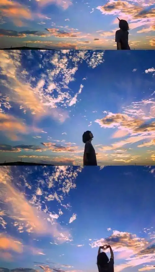 天蓝色手机壁纸