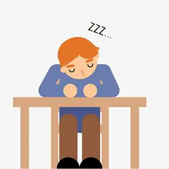 卡通上课打瞌睡的人物设计