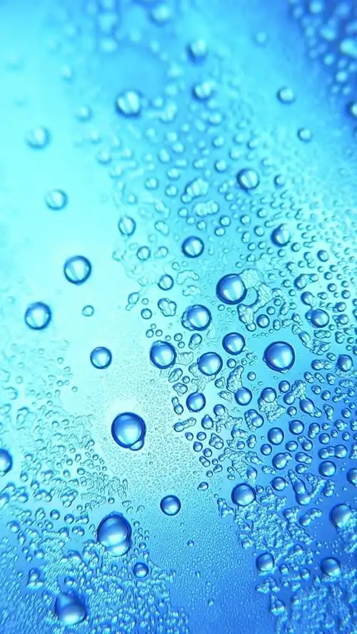 iphone 壁纸 蓝色背景,水滴