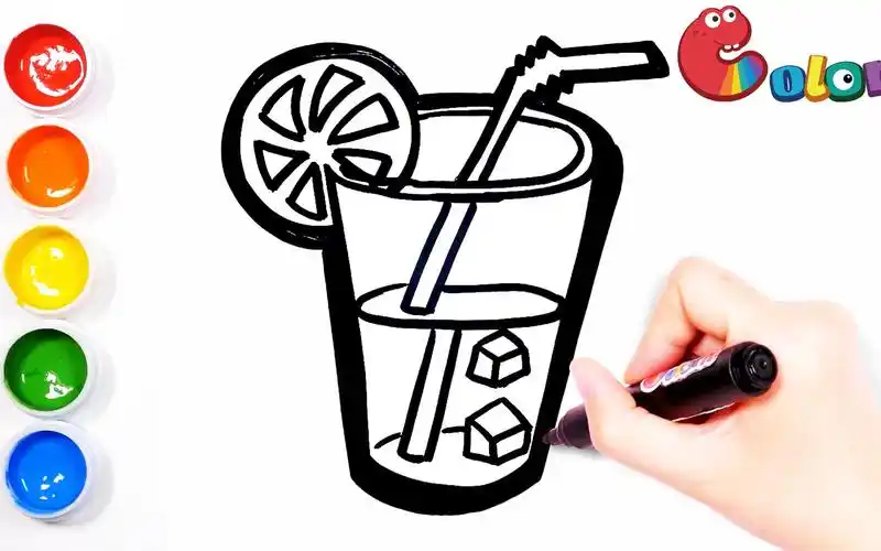 【简笔画】在这炎炎夏日画一杯美味诱人的柠檬汁给你