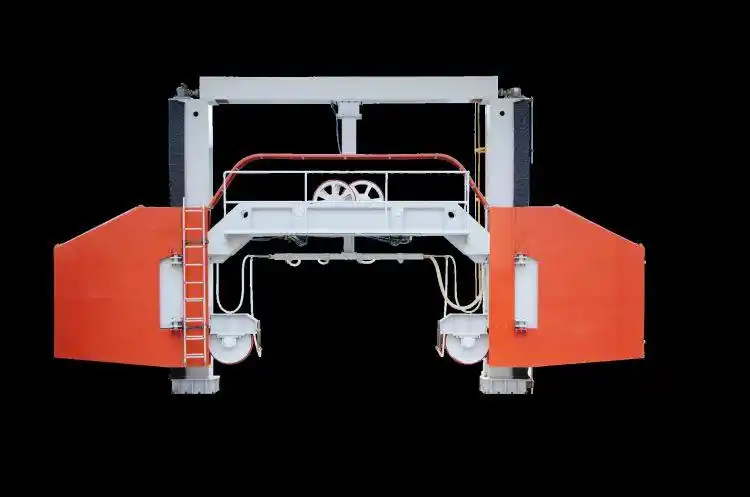 42条花岗岩大板切割多组绳锯机