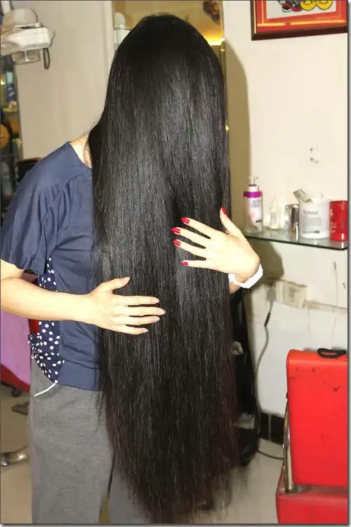 剪下女教师90公分丰厚长发face11010