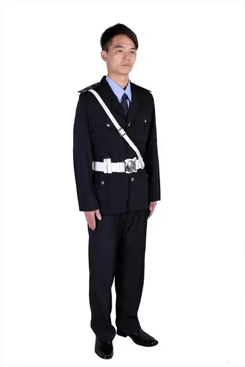 高档 贡丝锦保安夹克服装 物业小区套装 春秋装 保安服 门卫服