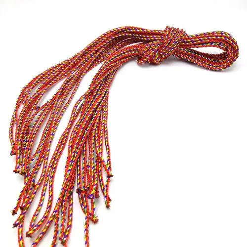 义乌货源扫码五彩绳 中国结绳五色绳花线 项链挂件绳批发