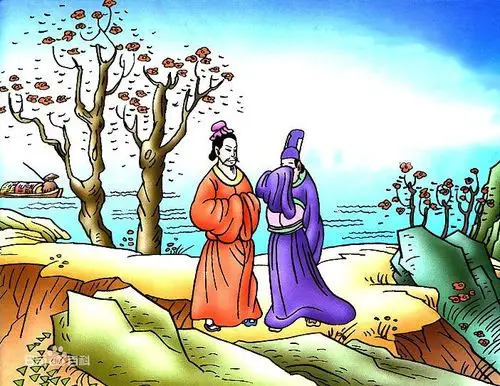 《江南逢李龟年》杜甫画