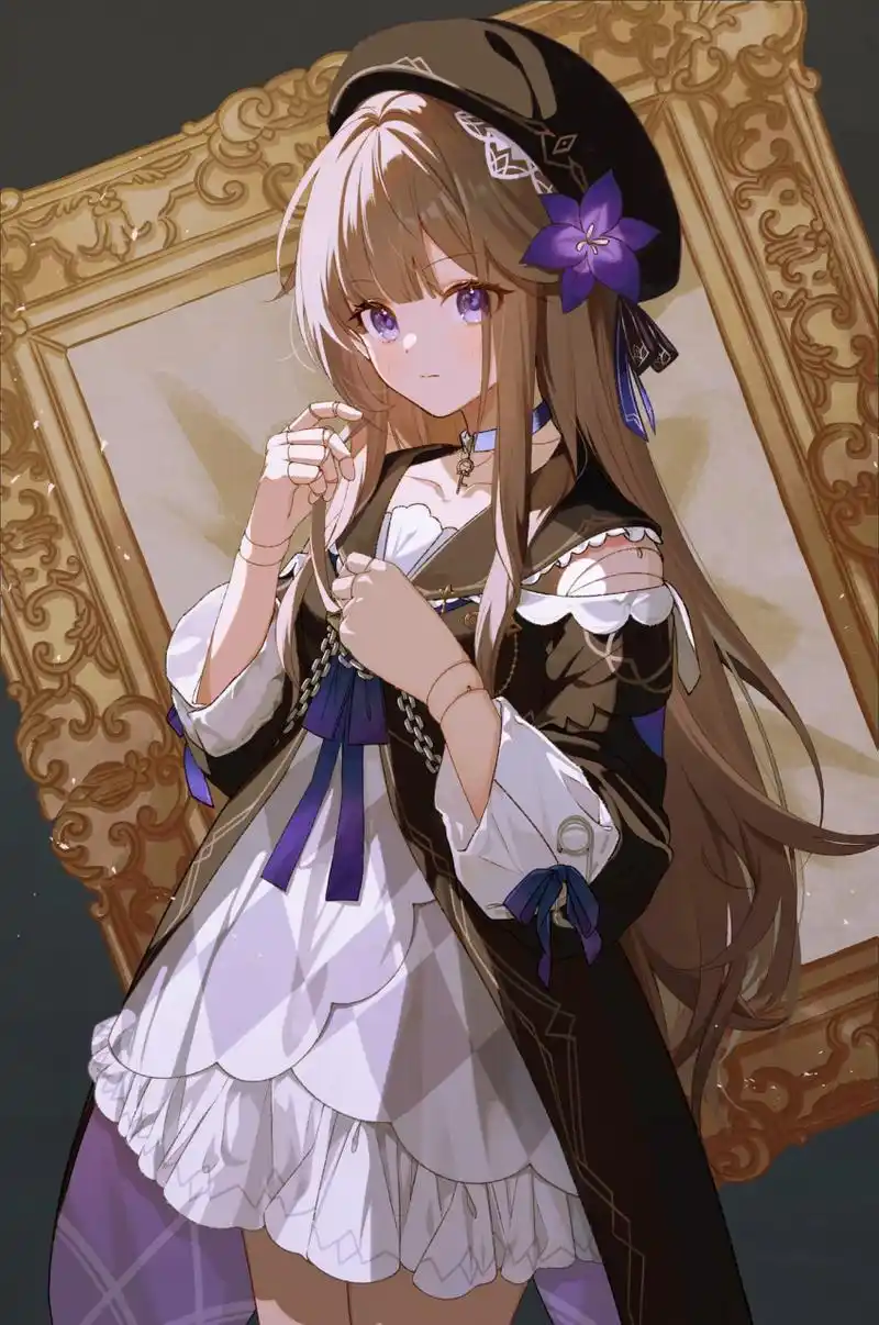 从相框里跑出来的木偶少女#二次元# 画师:camu(猫魚かむ)