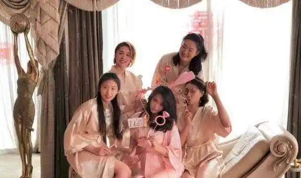 惠若琪大婚!伴郎团的身高与平均身高1米88伴娘团对比,有点尴尬