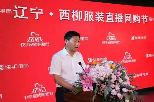 首届辽宁西柳服装直播网购节开幕