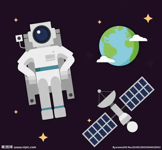 卫星简笔画彩色人造卫星简笔画彩色